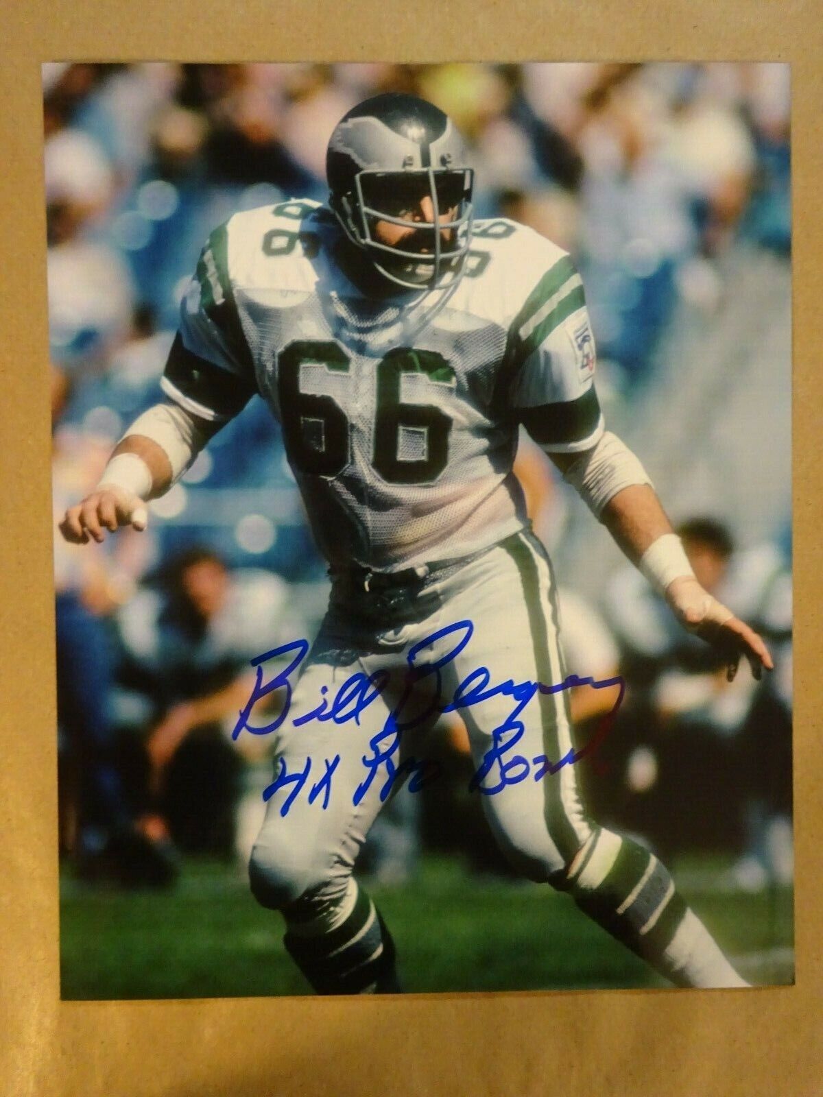 Autographed BILL BERGEY Signed 8x10 Photo Poster paintinggraph Philadelphia Eagles