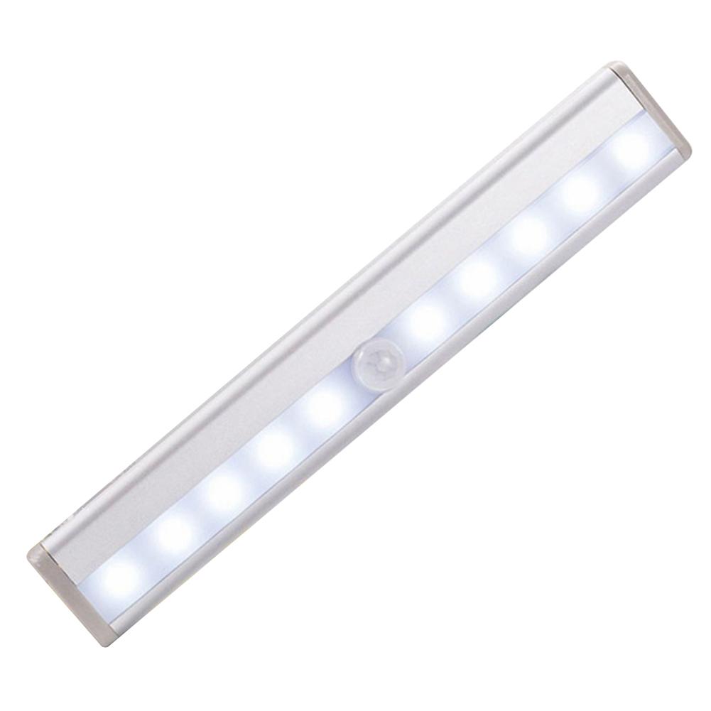 

10LED Motion Sensor Bedroom Bedside Night Light Wardrobe Cabinet Wall Lamp, 501 Original