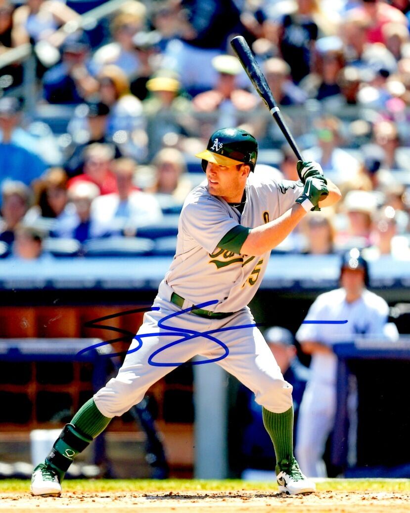 Autographed SETH SMITH Oakland A's 8x10 Photo Poster painting w/ COA