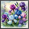 (US Only)Full Embroidery cotton Thread 11CT Counted Flower Cross Stitch Kit 40x40cm