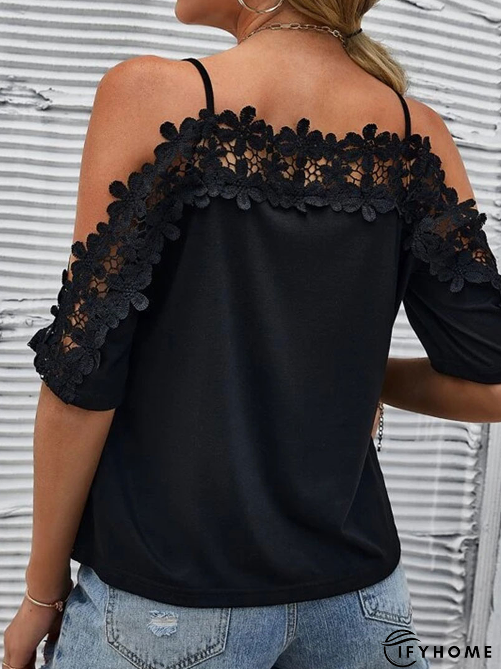 Plain Loose Spaghetti Casual Top | IFYHOME
