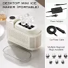 Portable small tabletop ice maker with cube ice automatic ice box