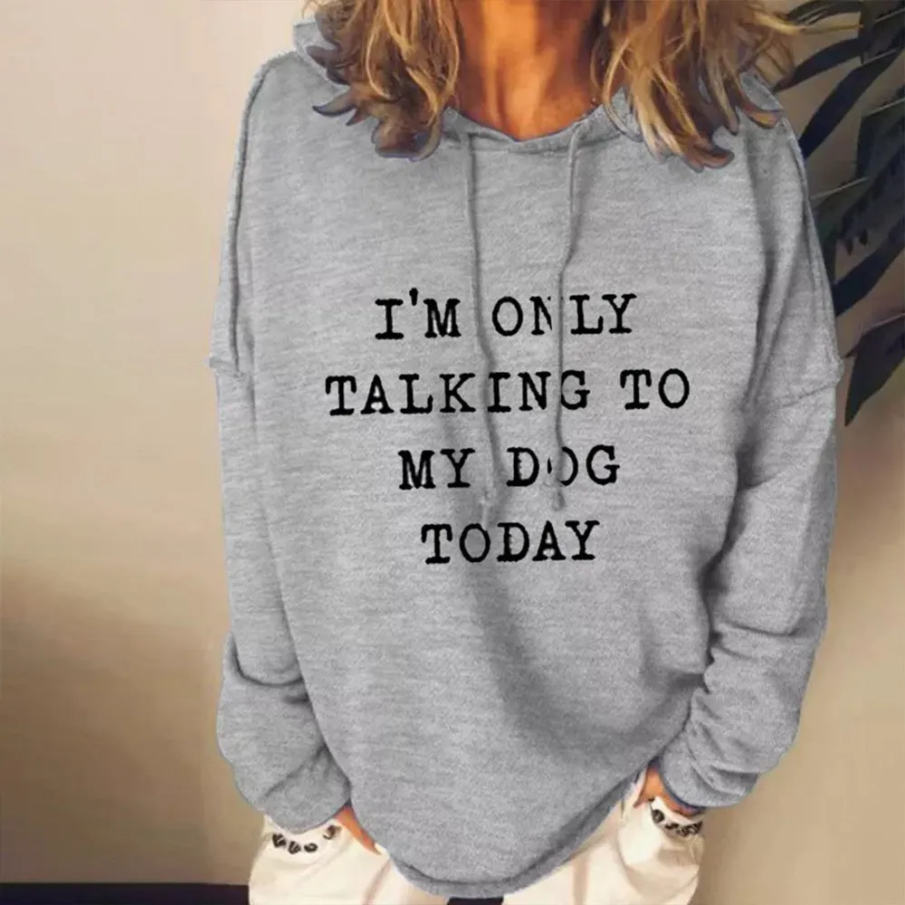 Grey Letter Long Sleeve Sweatshirt