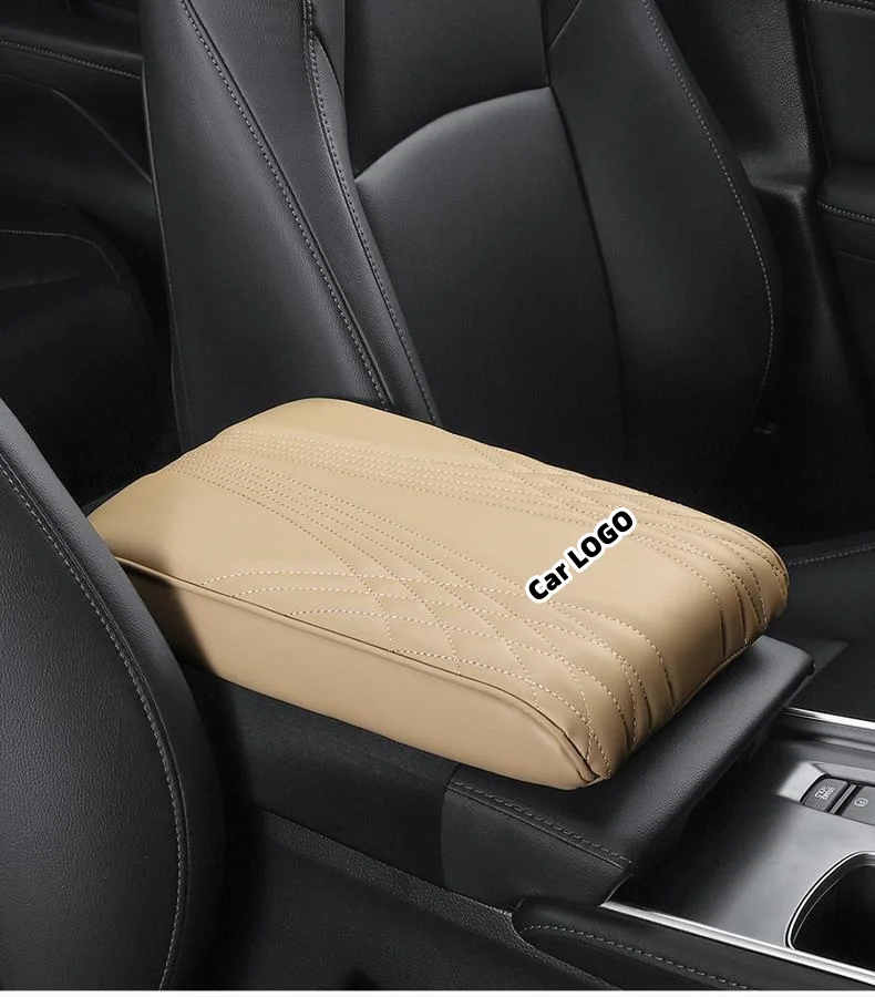 Car multifunctional leather raised cushion armrest box mat