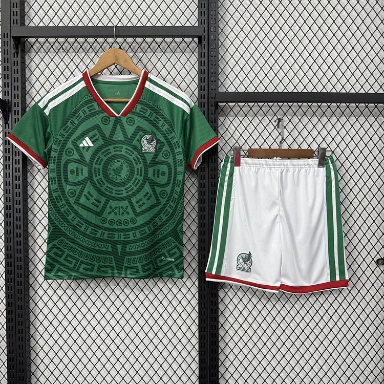 Kids Mexico Home 2026 World Cup Home Football Jersey