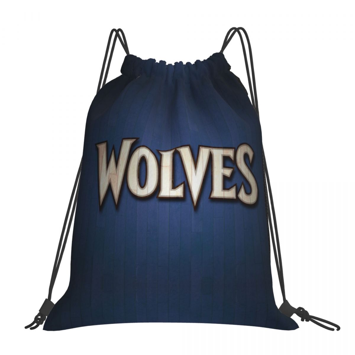Minnesota Timberwolves Name Logo Foldable Sports Gym Drawstring Bag
