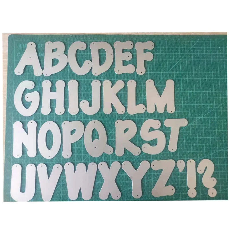 Large Big Alphabet Set Die Cut Letter Metal Cutting Dies Stencil Scrapbooking Embossing 2019 New Christmas Craft Stamps And Dies