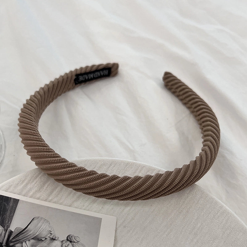 Women’s IG Style Korean Style Solid Color Cloth Hair Band