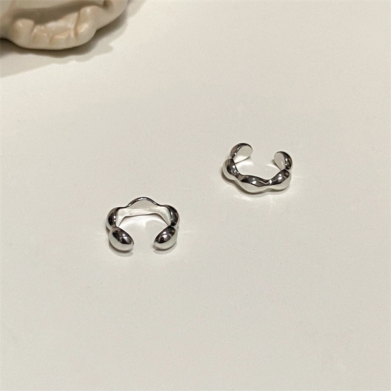 1 Pair Ig Style Minimalist Solid Color Plating Copper Ear Cuffs