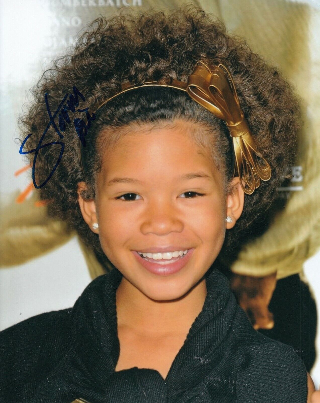 STORM REID signed (A WRINKLE IN TIME) Movie Star 8X10 Photo Poster painting *SLEIGHT* W/COA #1