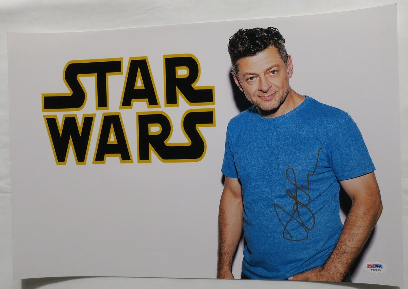 Andy Serkis Signed Star Wars Authentic Autographed 12x18 Photo Poster painting PSA/DNA #Y09665