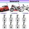 8Pcs Slotted Head Valve Stem Caps Leak-proof Car Tire Tool Cap Auto Repair Parts
