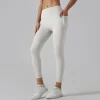 🔥High Waisted Tummy Control Side Pocket Shaping Training Leggings