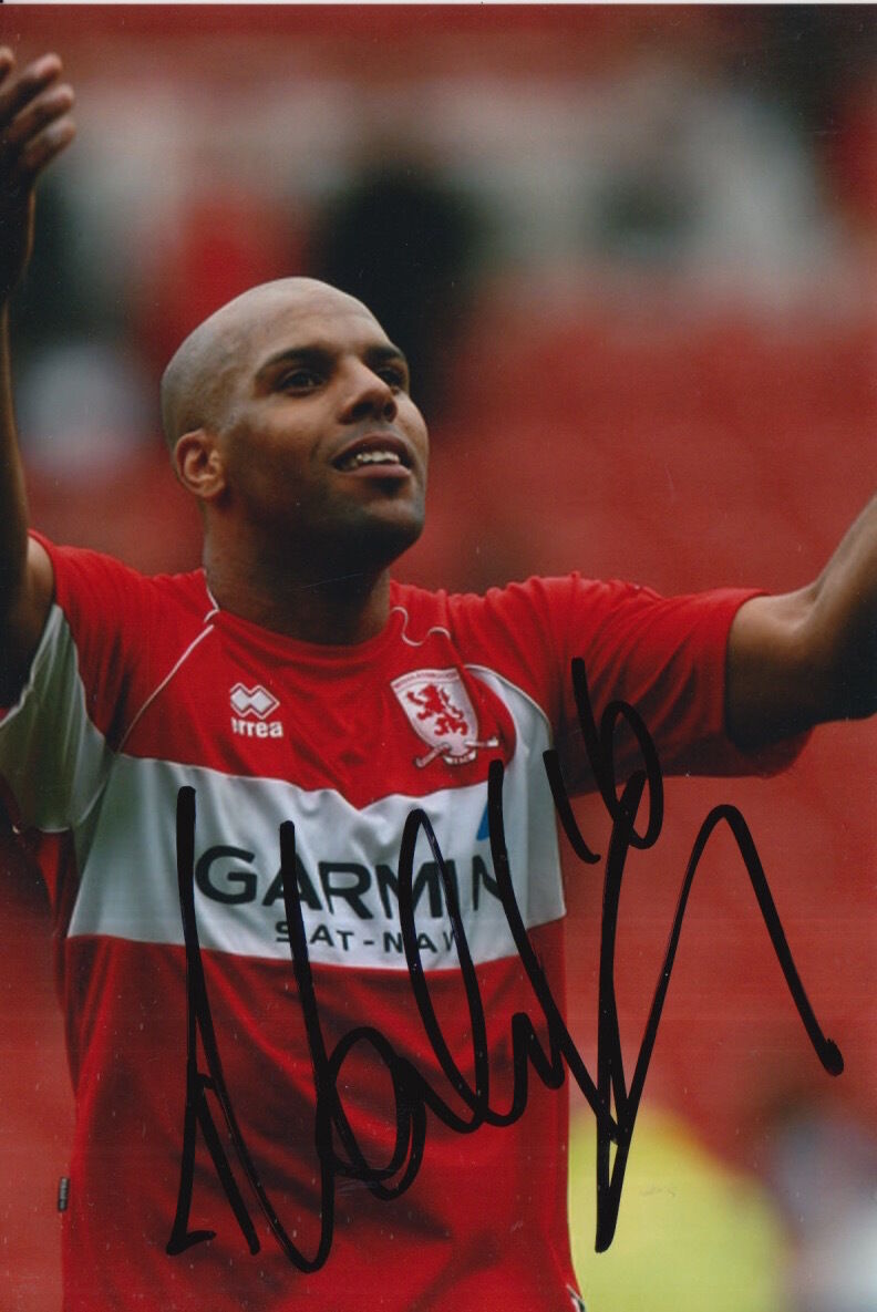 MIDDLESBROUGH HAND SIGNED MARLON KING 6X4 Photo Poster painting.