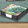Peacock Diamond Painting Memo Pad Holder with 160 Sheets of Paper for DIY Craft