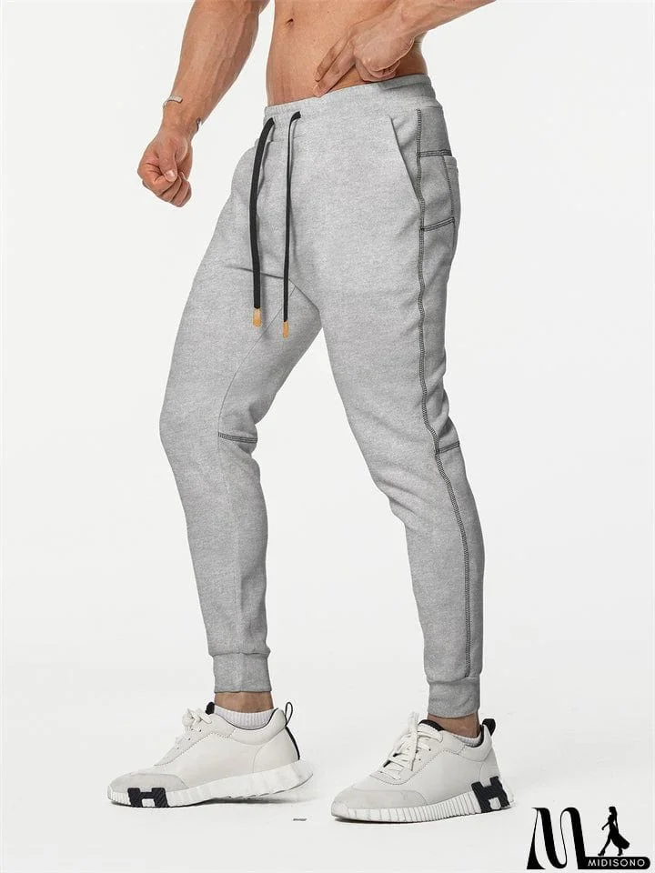 MidiSono - Male Autumn Casual Slim Fit Stretch Sweat Pants