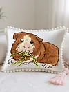 14CT Needle Insert Bag 2 Strands Printed Knitting Threads Pin Pouch with Tassel