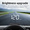 Car HUD Big Font Digital HUD Security Alarm Digital Speedometer Auto Accessories