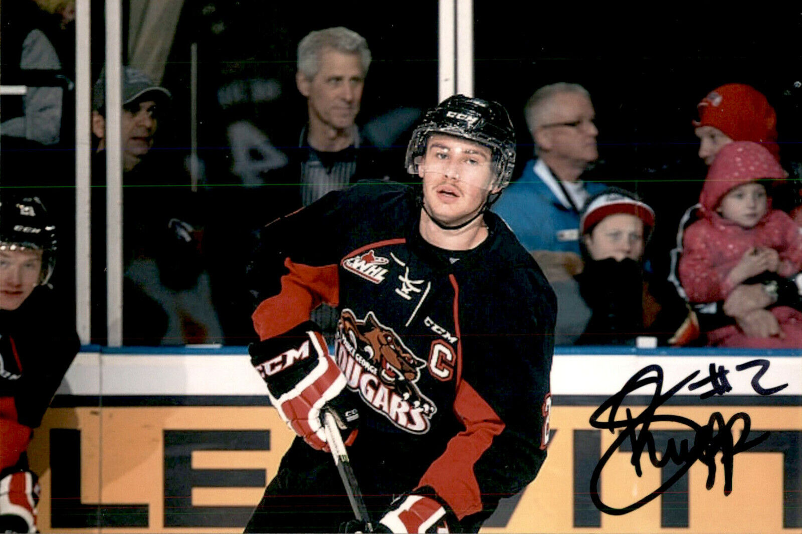 Sam Ruopp SIGNED 4x6 Photo Poster painting PRINCE GEORGE COUGARS / COLUMBUS BLUE JACKETS