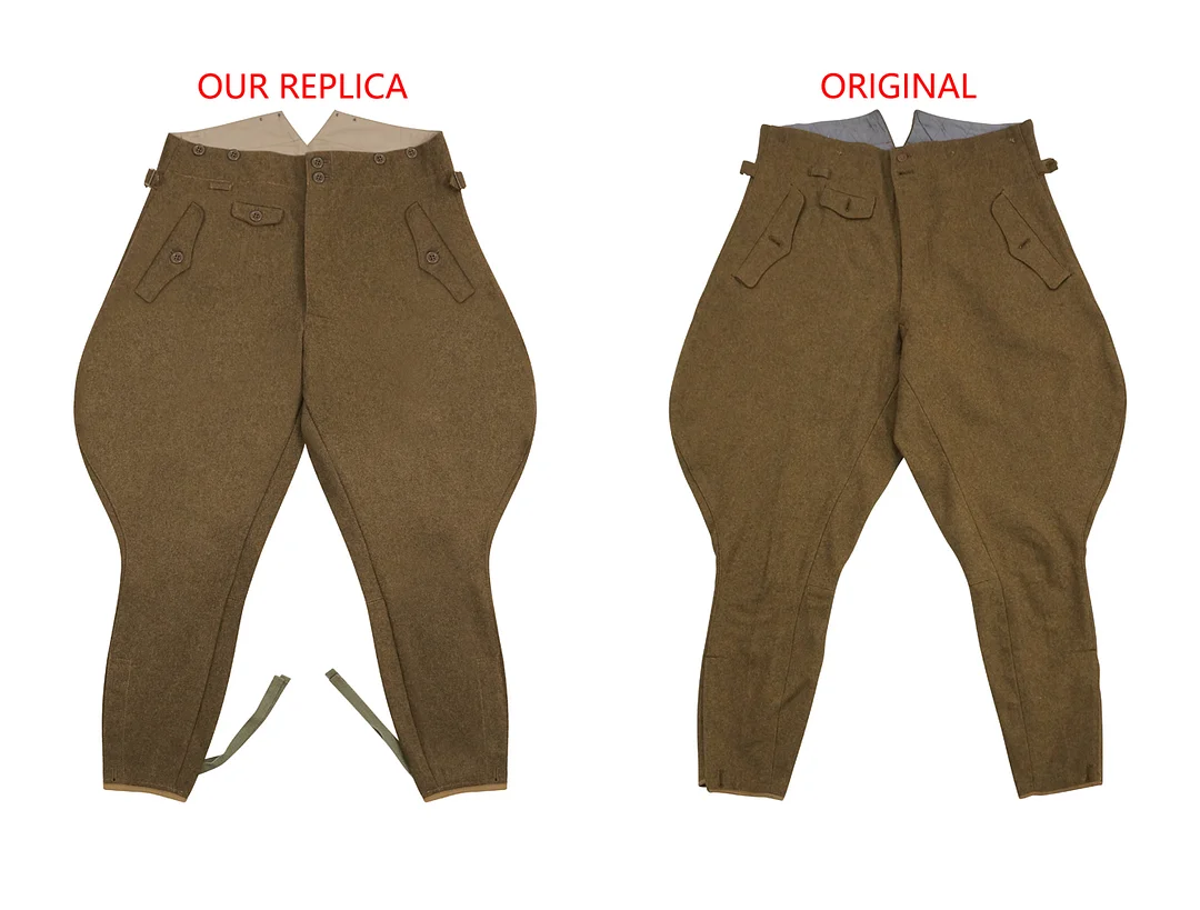   SA German Brown Wool Breeches German-Uniform