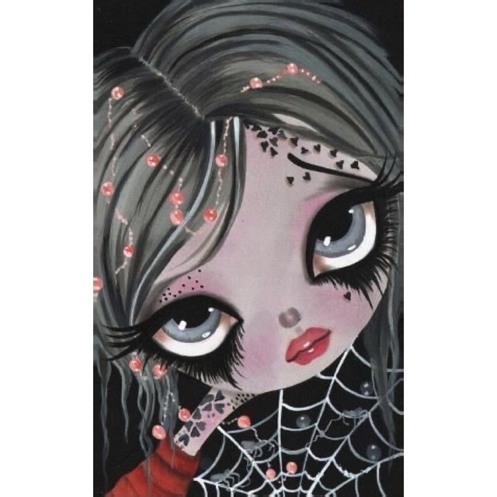 

30*40CM - Round Drill Diamond Painting - Big Eyes Doll, 501 Original