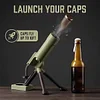 Mortar-shaped beer bottle opener