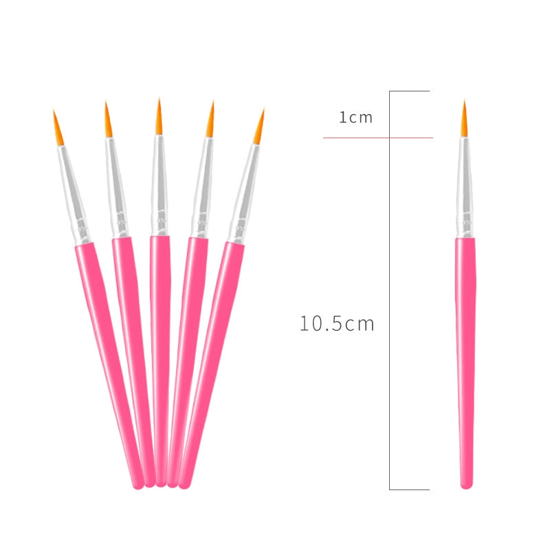 Simple Nylon Oil Painting Hook Line Pen Flat Brush