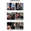 for 15-22mm Handlebars ABS Rearview Mirror EBike & Commuter for Road Safety