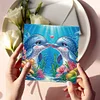 (US Local)6PCS Whale DIY Diamond Art Greeting Cards Congratulations Cards & Gifts