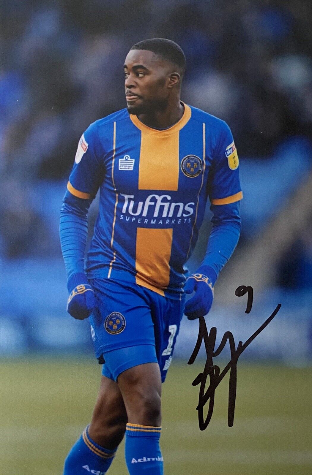 Fejiri Okenabirhie Genuine Hand Signed Shrewsbury Town 6X4 Photo Poster painting