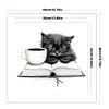 (Multi-Style) Cat On Book-11CT Stamped Cross Stitch 40*40cm/15.75*15.75in