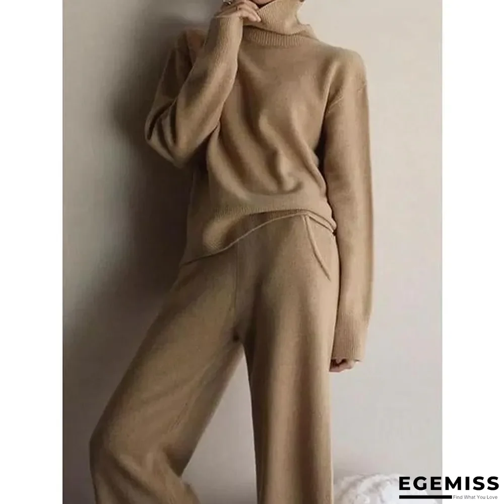 Plain Long Sleeve Casual Suits | EGEMISS