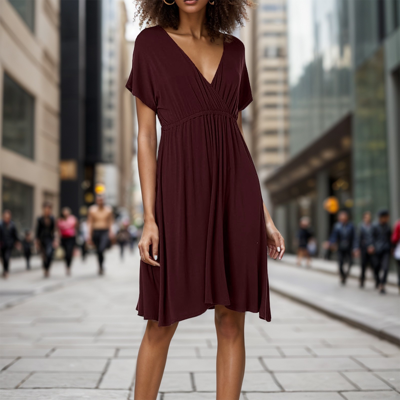 Free Shipping Dresses On Sale Clearance Women'S Surplice Dress (Available In Plus Size) Woman Clothing