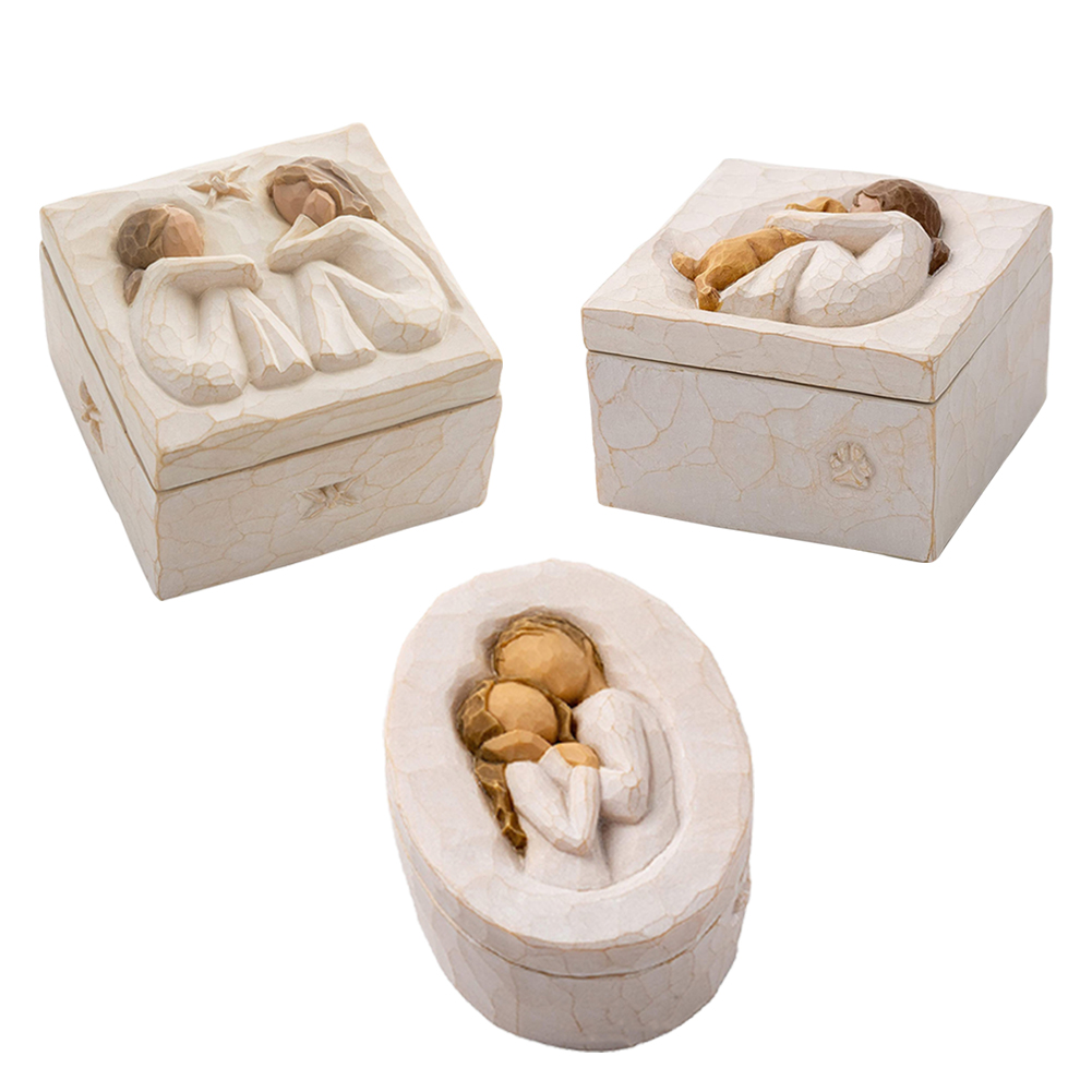 

Couple Jewelry Container Space-saving Resin Storage Box Home Decoration, Square (people and people), 501 Original