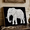 DIY Pearl Painting Elephant for Home Wall Decor with Frame(20x30cm)