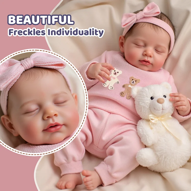 Babeside Sleeping Reborn Baby Liya 20" Little Infant Girl Building Lovely Memories