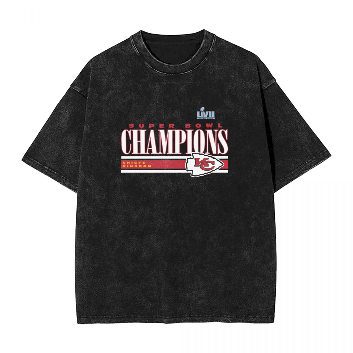 Kansas City Chiefs Super Bowl LVII Champions Perfect Addition Printed Vintage Men's Oversized T-Shirt