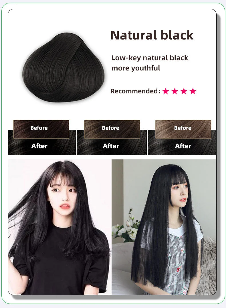 Plant healthy hair dye to transform hair color, dye your hair at home with 200ml/piece, and give away hair dyeing tools