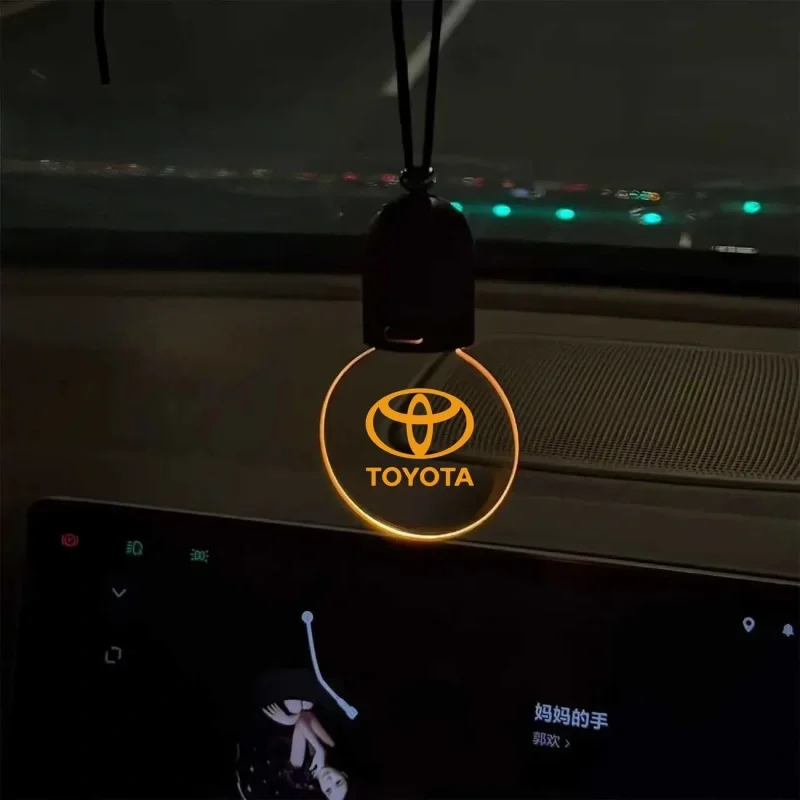 Touch-sensitive car logo and car light pendant