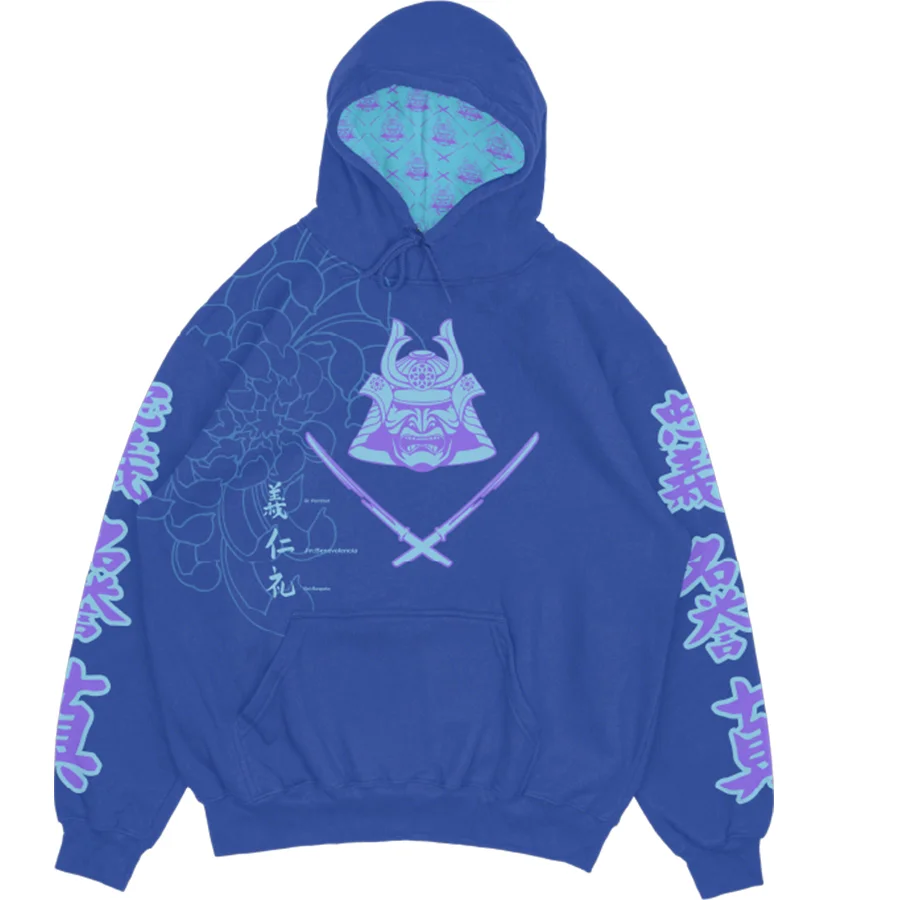 The Samurai's Ritual Of Kindness And Justice Printed Men's Hoodie
