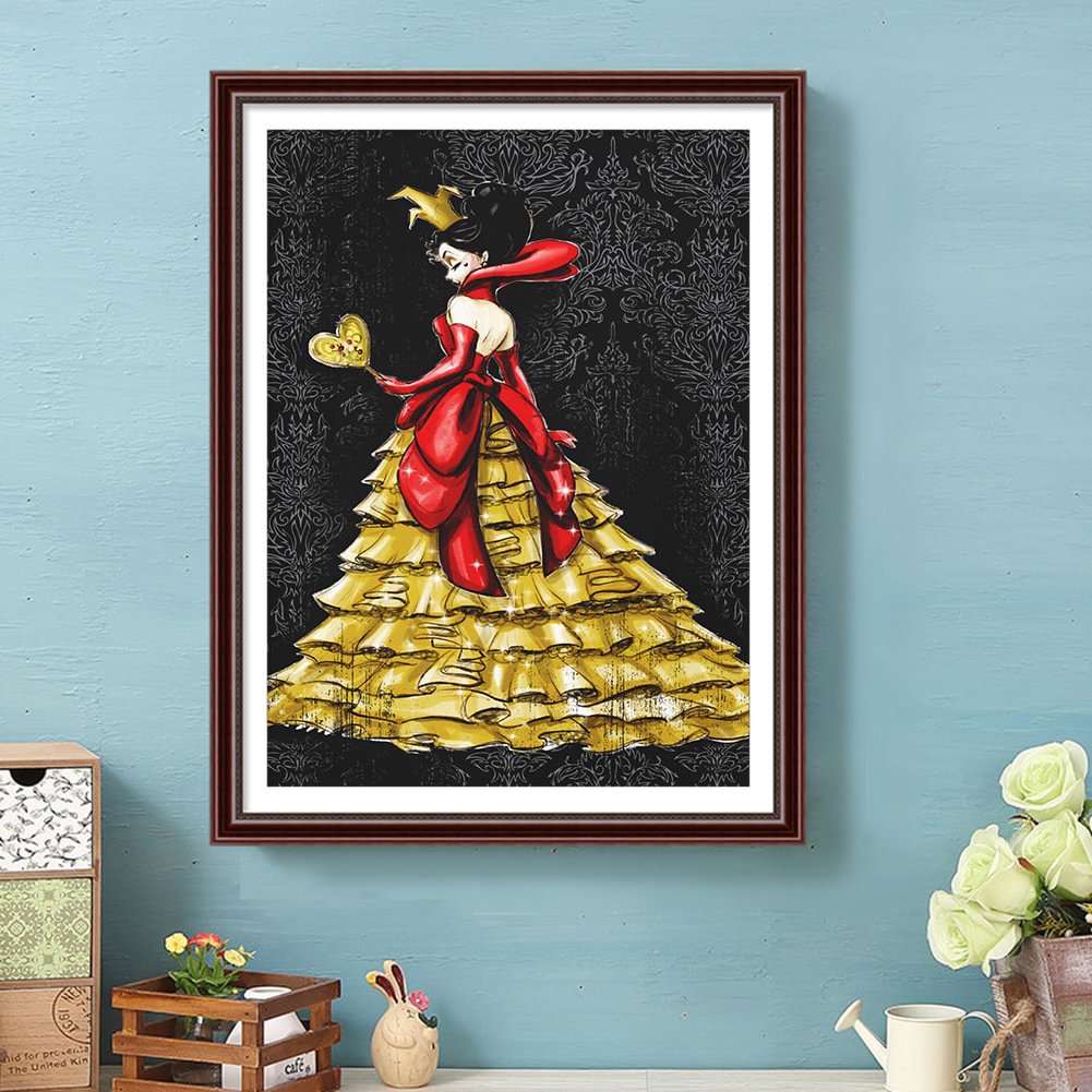 Diamond Painting Queen in Dress Full Round Resin Rhinestone Picture (WY119)