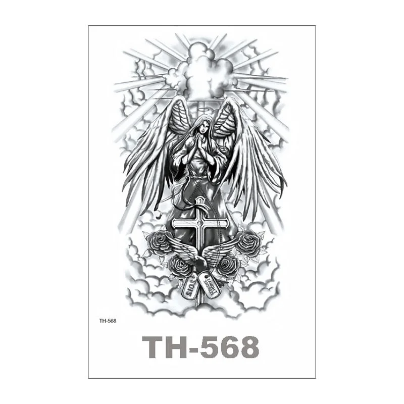 SDRAWING Temporary Tattoo For Women Sexy Tattoo Stickers Body Art Tattoo Chest Stickers Arm Tattoo Men Fashionable Fake Tatoo Cool Tattoo