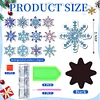 12PCS Diamond Painting Magnets Refrigerator for Adult Kid Fridge Car Kit(Snowflake)
