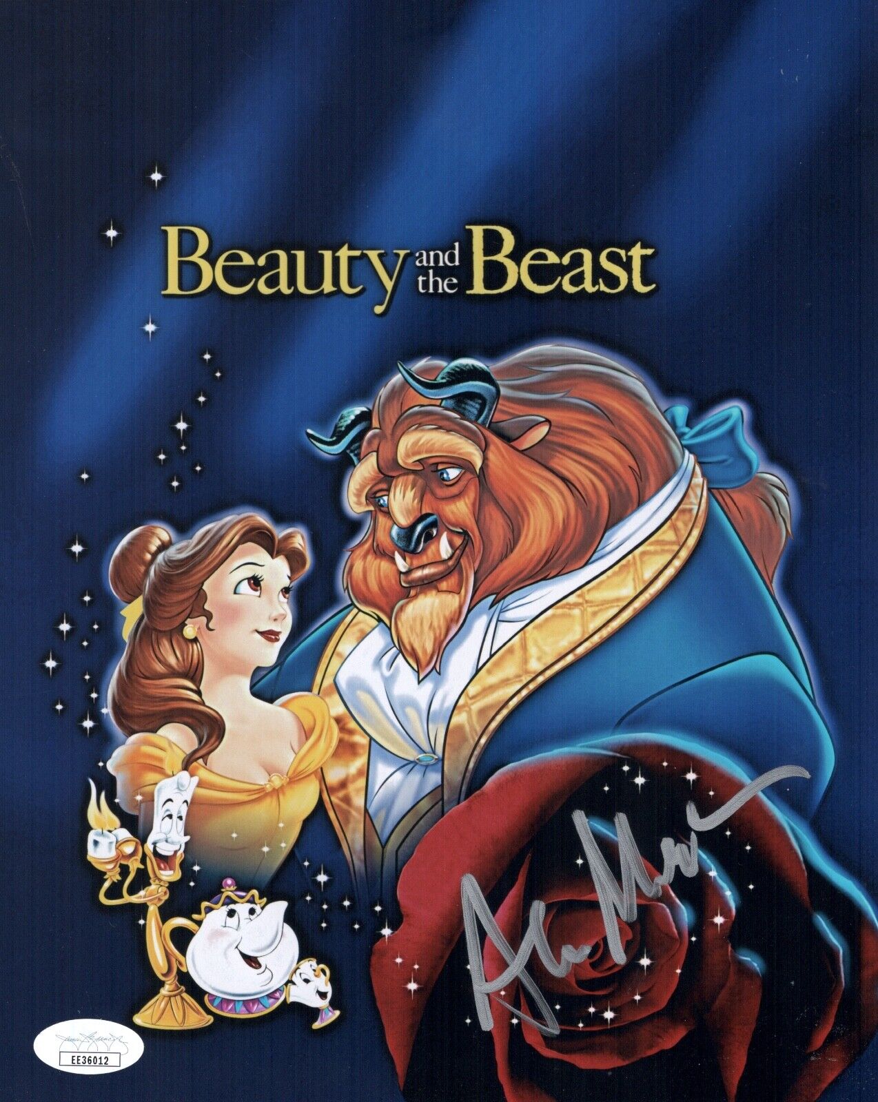 Legend ALAN MENKEN Signed BEAUTY OF THE BEAST 8x10 Photo Poster painting Disney Composer JSA COA