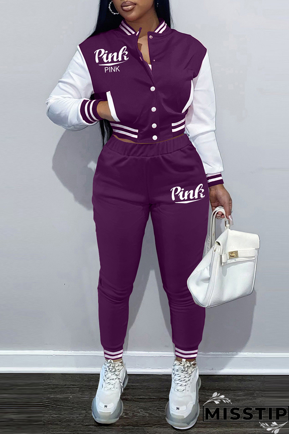 Army Green Street Print Buckle Cardigan Collar Long Sleeve Two Pieces