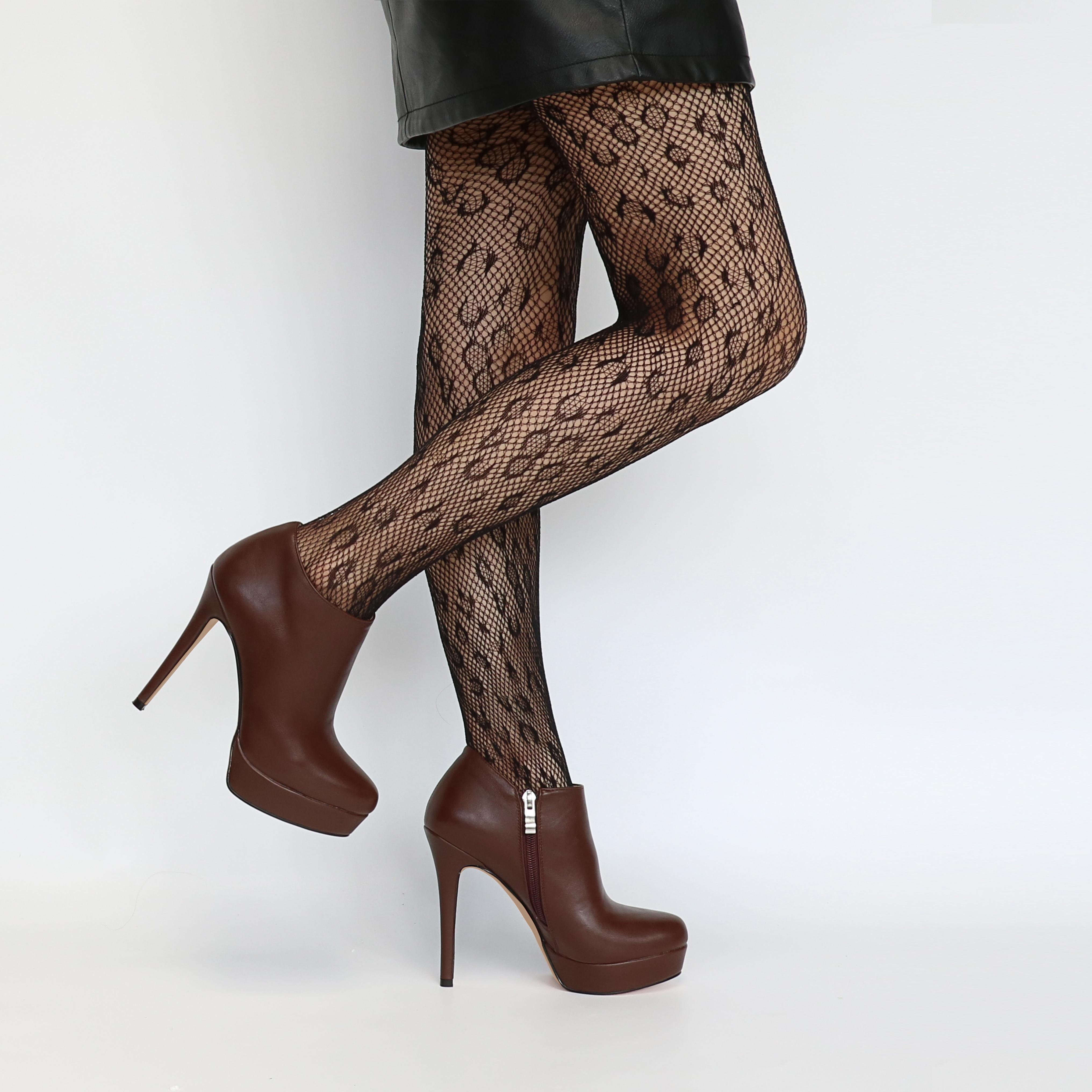 130mm Women's Ankle Boots High Heels Platforms Shoes Pointy Toe Sexy Boots-MERUMOTE