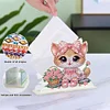 (US Only)Cat DIY Diamond Painting Napkin Holder Set Unique Gift for Friends and Family