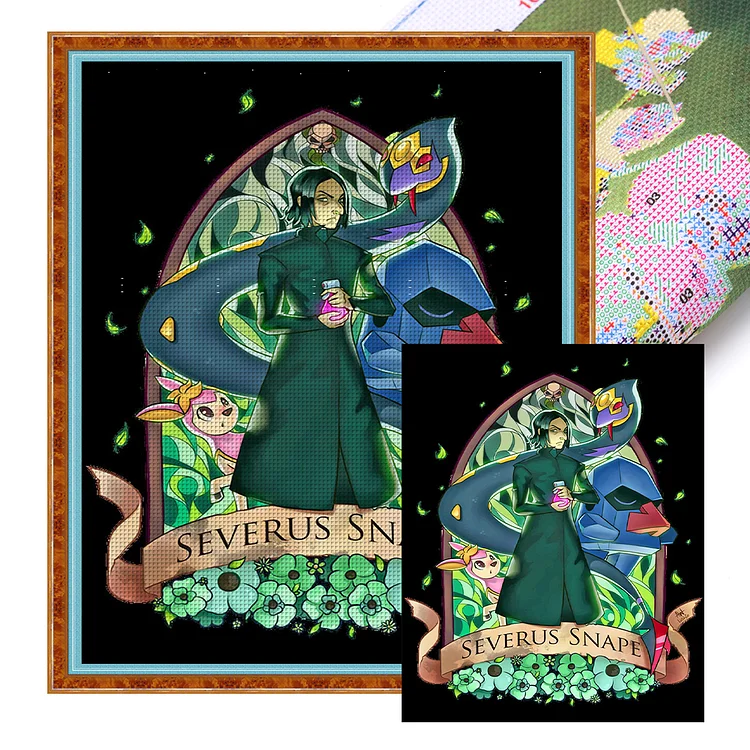 【Huacan Brand】Harry Potter And Pokémon11CT Stamped Cross Stitch 50*60CM