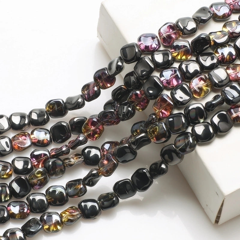 20 PCS/Package 12 * 5mm Glass Square Beads