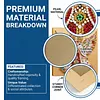 (25x25cm)DIY Pearl Painting Xmas Framed Handmade Pearl Material Art Kit Living Room Decor